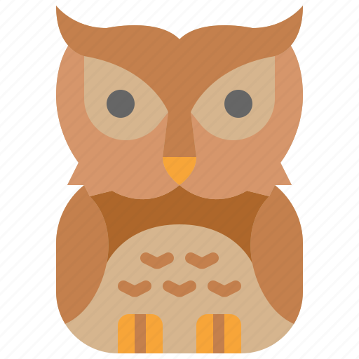 Owl, bird, animal, wildlife, hunter, night, nature icon - Download on Iconfinder