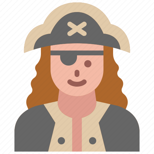Pirate, costume, character, avatar, party, halloween, captain icon - Download on Iconfinder