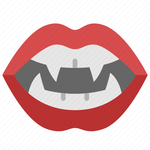 Vampire, teeth, fang, mouth, dracula, lip, horror icon - Download on Iconfinder