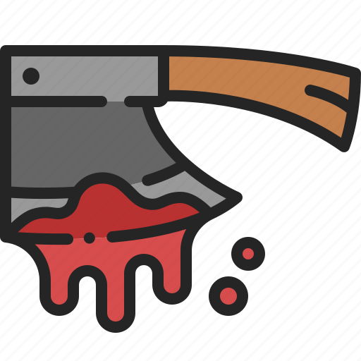Axe, blood, halloween, murder, horror, tool, weapon icon - Download on Iconfinder