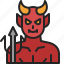 devil, demon, evil, costume, halloween, avatar, character 