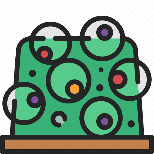Jelly, eyeball, halloween, party, dessert, pudding, sweet icon - Download on Iconfinder