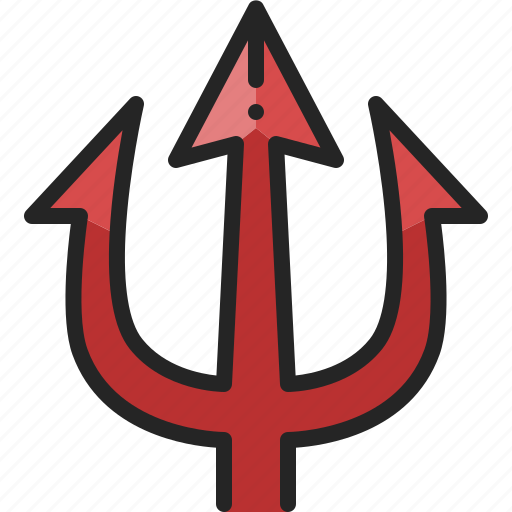 Trident, devil, evil, weapon, halloween, harpoon, hell icon - Download on Iconfinder