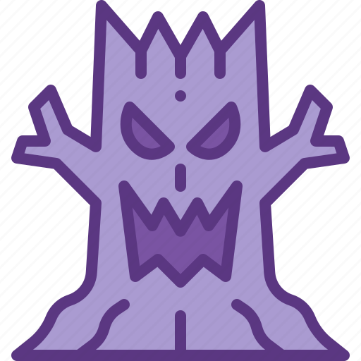 Monster, evil, tree, halloween, horror, frightening, spooky icon - Download on Iconfinder