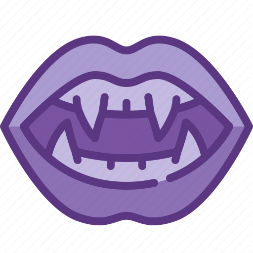 Vampire, teeth, fang, mouth, dracula, lip, horror icon - Download on Iconfinder