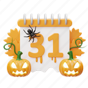 calendar, event, schedule, party, celebration, date, decoration, halloween, pumpkin 