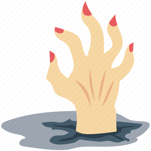 Zombie hand, dead man, grave hand, ghost hand, evil hand icon - Download on Iconfinder