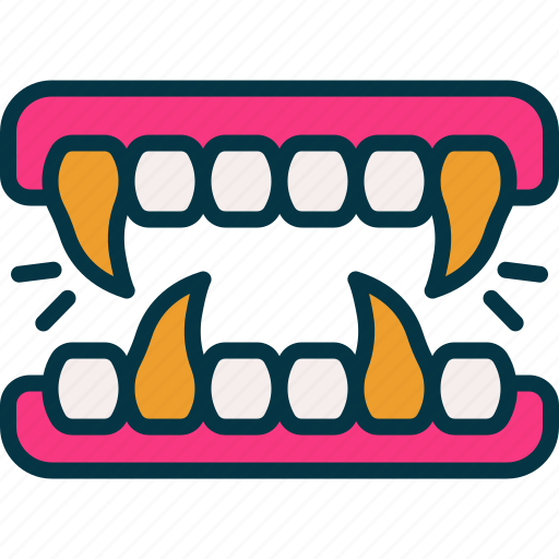 Fang, halloween, tooth, evil, vampire icon - Download on Iconfinder