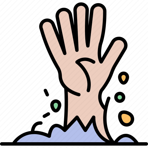 Evil hand, ghost hand, halloween accessory, halloween celebration, zombie hand icon - Download on Iconfinder