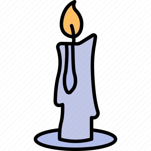 Ghost, scary, candle, light, lumen icon - Download on Iconfinder