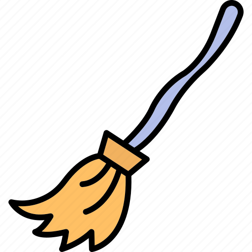 Broomstick, besom, broom, halloween icon - Download on Iconfinder