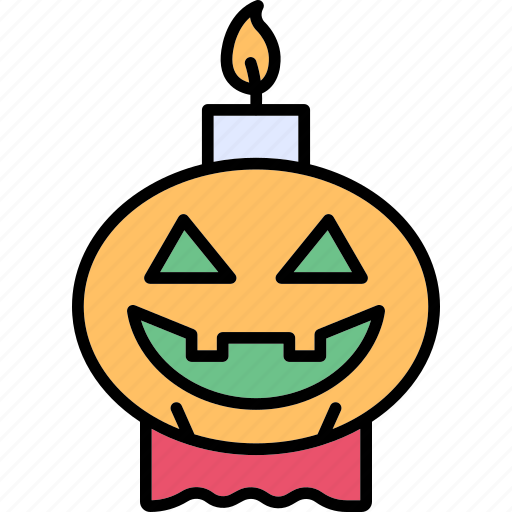 Candle, decoration, lamp, light, pumpkin icon - Download on Iconfinder
