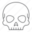 skull, halloween, cranium, danger, warning, horror 