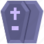 coffin, death, halloween, cross, box 