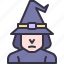 witch, halloween, costume, party, user, hat 