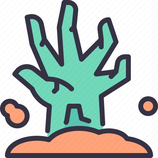 Zombie, hand, spooky, scary, halloween icon - Download on Iconfinder