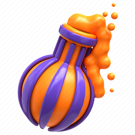 Potion, jar, 3d, glass, bottle, illustration, liquid 3D illustration - Download on Iconfinder