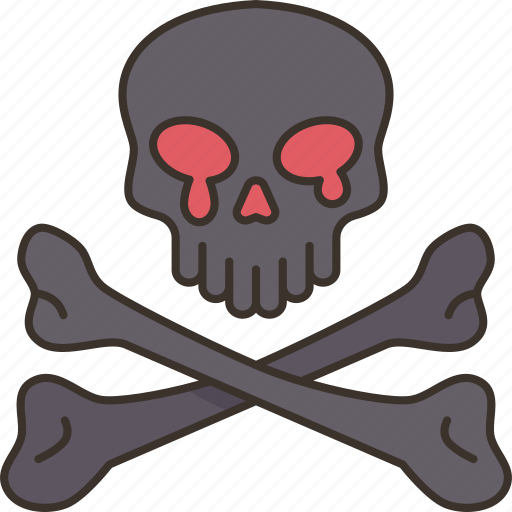 Crossbones, skull, death, danger, dangerous icon - Download on Iconfinder