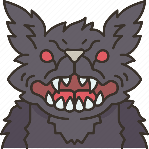 Werewolf, moon, horror, creature, mythical icon - Download on Iconfinder
