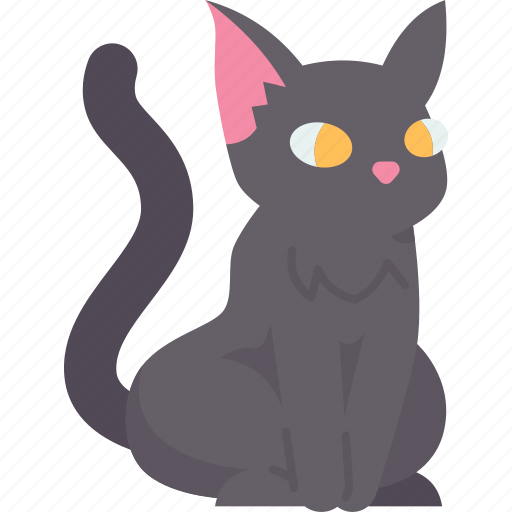 Black, cat, feline, pet, halloween icon - Download on Iconfinder
