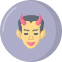 demon, evil, face, sinister