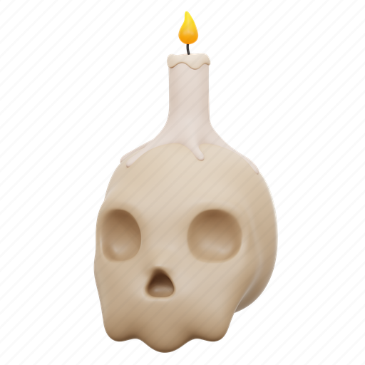 Skull, halloween, illustration, festival 3D illustration - Download on Iconfinder