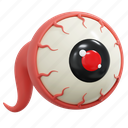 eye, 3d, icon, halloween, illustration