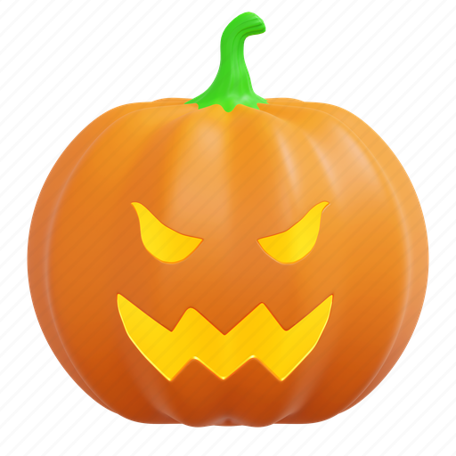 Pumpkin, halloween, illustration, horror, spooky, ghost, scary 3D illustration - Download on Iconfinder