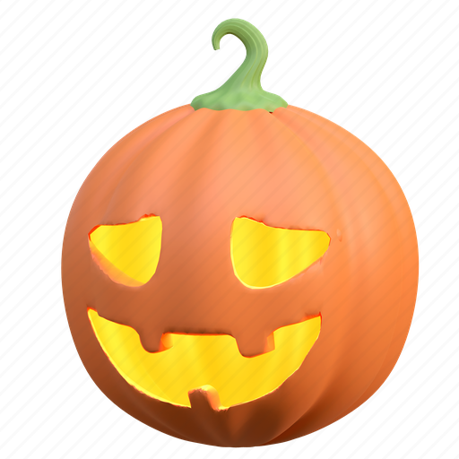 Scary, pumpkin, halloween, illustration, spooky, horror, ghost 3D illustration - Download on Iconfinder