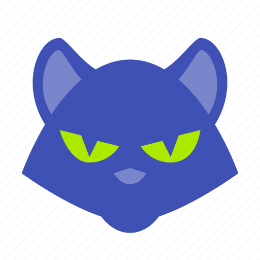 Black, cat, halloween, animal, horror, scary, spooky icon - Download on Iconfinder