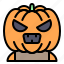 horror, male, man, pumpkin, pumpkin head 