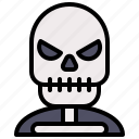 death, grim reaper, man, skeleton, skull