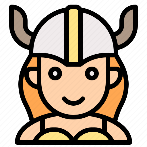 Female, morn, viking, warrior, woman icon - Download on Iconfinder