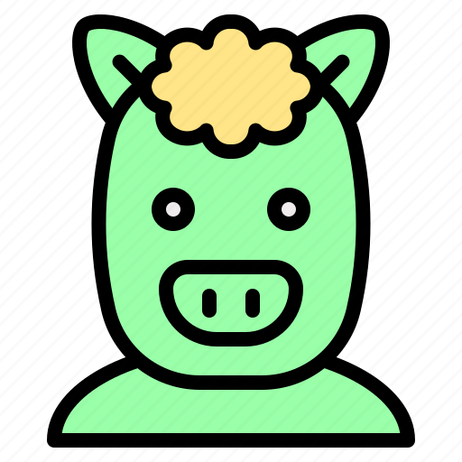 Monster, ogre, orc, pig, pig ghost icon - Download on Iconfinder