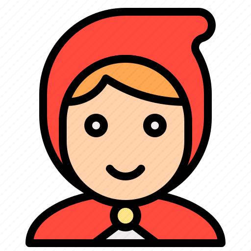 Fairy tale, folk tale, girl, little red cap, little red riding hood icon - Download on Iconfinder
