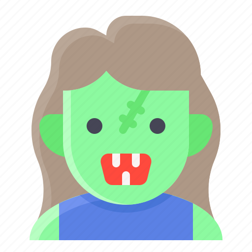 Deadman, female, frankenstien, monster, zombie icon - Download on Iconfinder