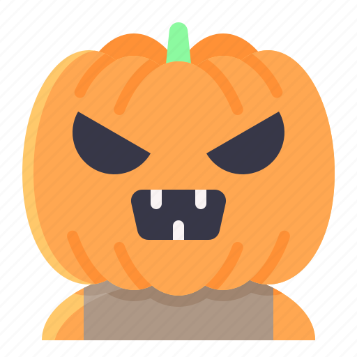 Horror, male, man, pumpkin, pumpkinhead icon - Download on Iconfinder