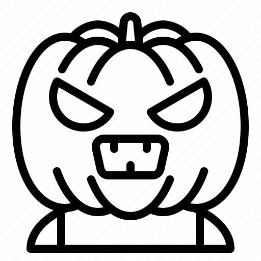 Horror, male, man, pumpkin, pumpkin head icon - Download on Iconfinder