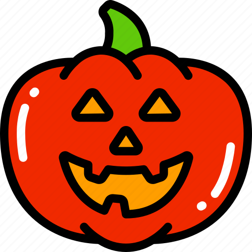 Fruit, halloween, happy, jack-o'-lantern, pumpkin, smile icon - Download on Iconfinder
