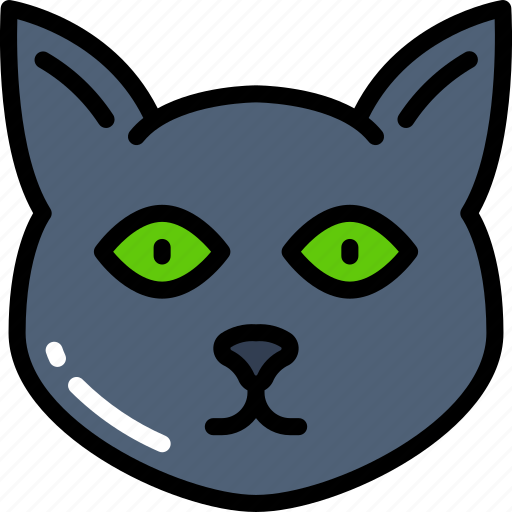Black cat, cat, evil, feline, halloween icon - Download on Iconfinder