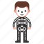 avatar, character, costume, halloween, skull man 