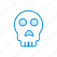 creepy, scary, skull, spooky 