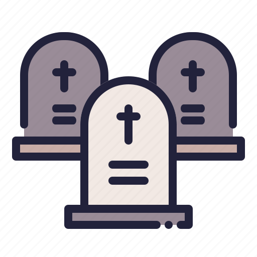 Graveyard, halloween, scary, horror, spooky, fear, mystery icon - Download on Iconfinder