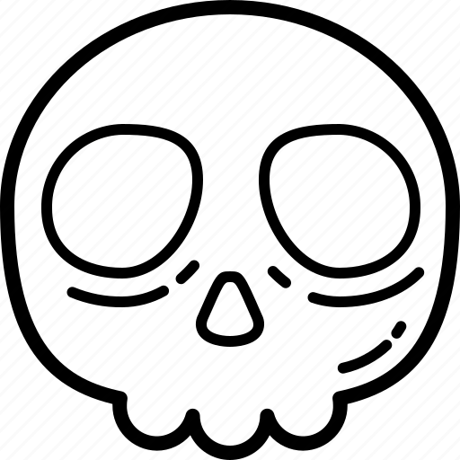 Skull, halloween, holiday, horror, illustration, cartoon, evil icon - Download on Iconfinder