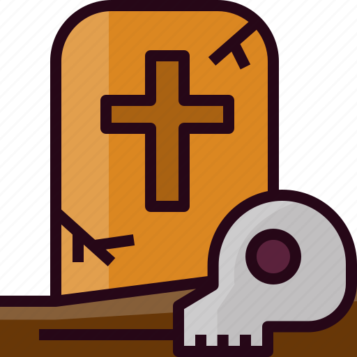 Dead, grave, graveyard, halloween, skull, tomb icon - Download on Iconfinder