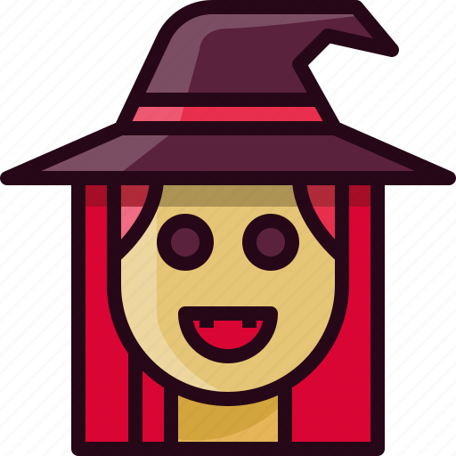 Avatar, girl, halloween, profile, witch icon - Download on Iconfinder