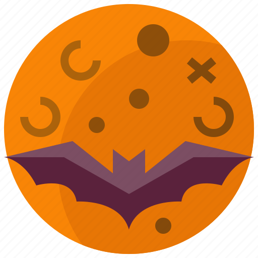 Bat, full, halloween, horror, moon, night icon - Download on Iconfinder