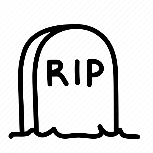 Death, grave, gravestone, halloween, rip icon - Download on Iconfinder