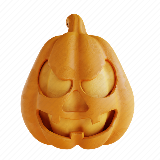 Funny, pumpkin, laughing, halloween, spooky, ghost 3D illustration - Download on Iconfinder