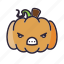 angry, halloween, lantern, pumpkin 